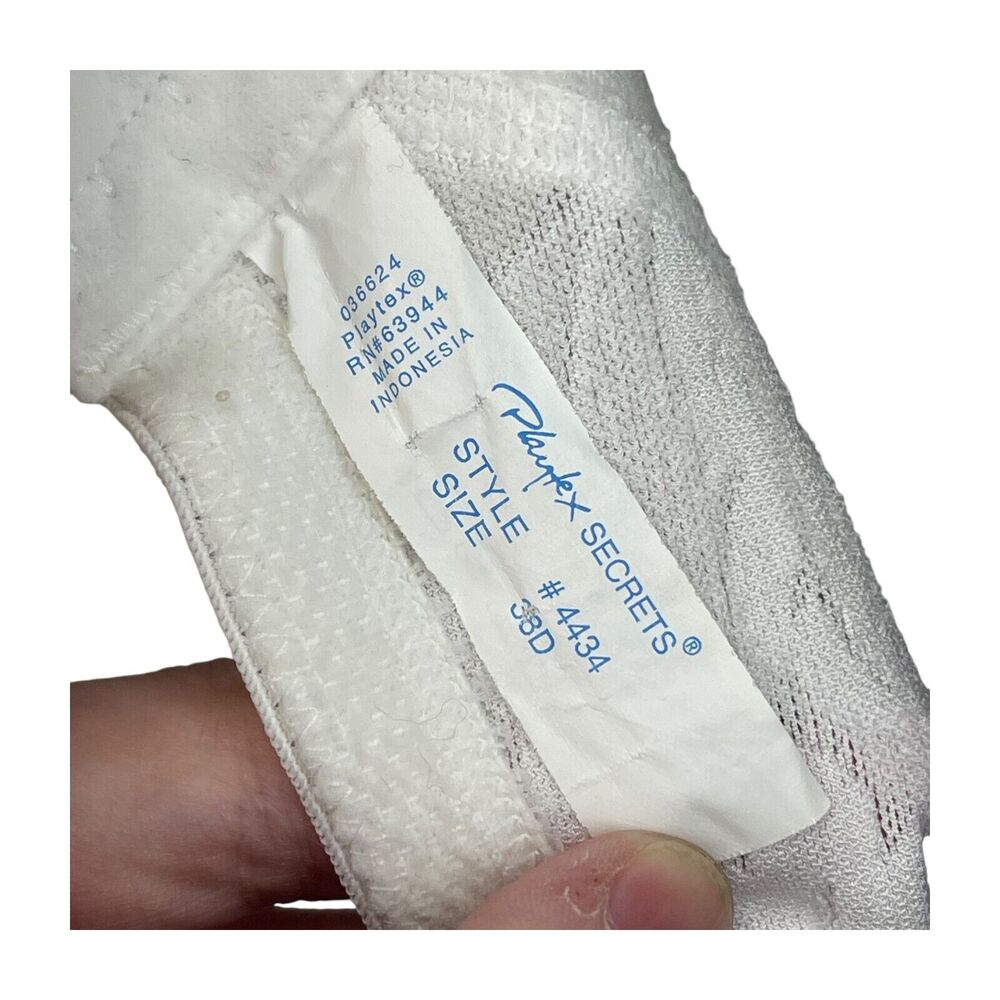 Playtex Secrets Seamless Shaping Bra Womens 38D Ivory Wire-Free Adjustable Strap - Picture 3 of 6